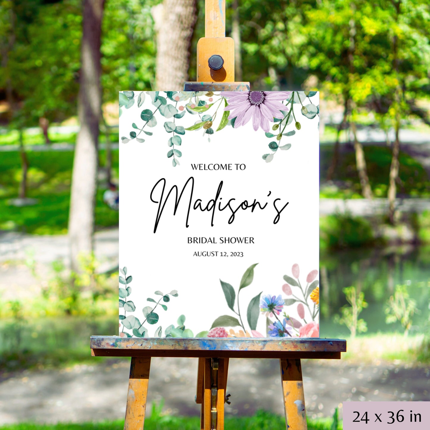 Purple Floral Bridal Shower Bundle Fully Editable Customizable Bridal Shower Templates Instant Download Easy To Use