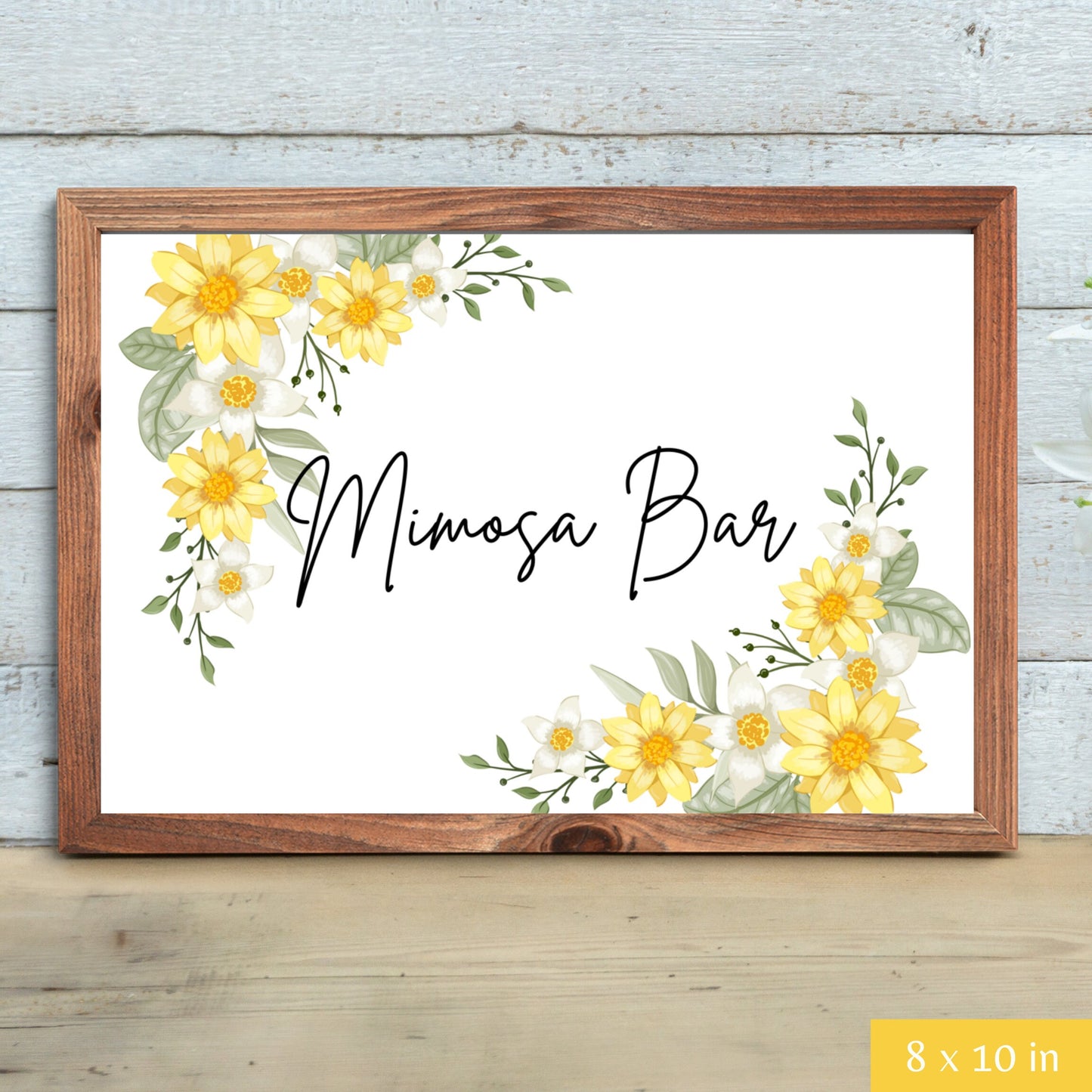 Yellow Floral Bridal Shower Bundle Fully Editable Customizable Bridal Shower Templates Instant Download Easy To Use