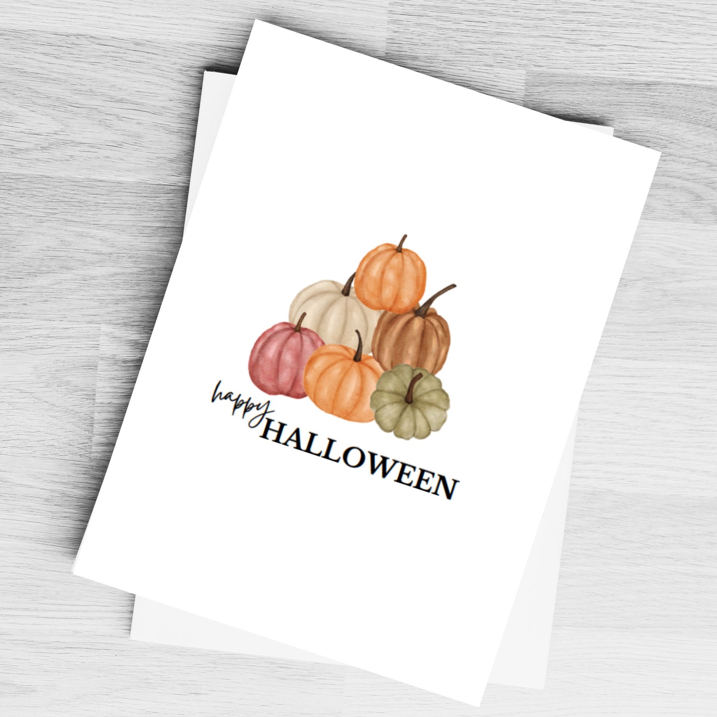 Minimalist Fall Pumpkin A2 Cards Variety Pack Comes With Envelopes Pack of 6