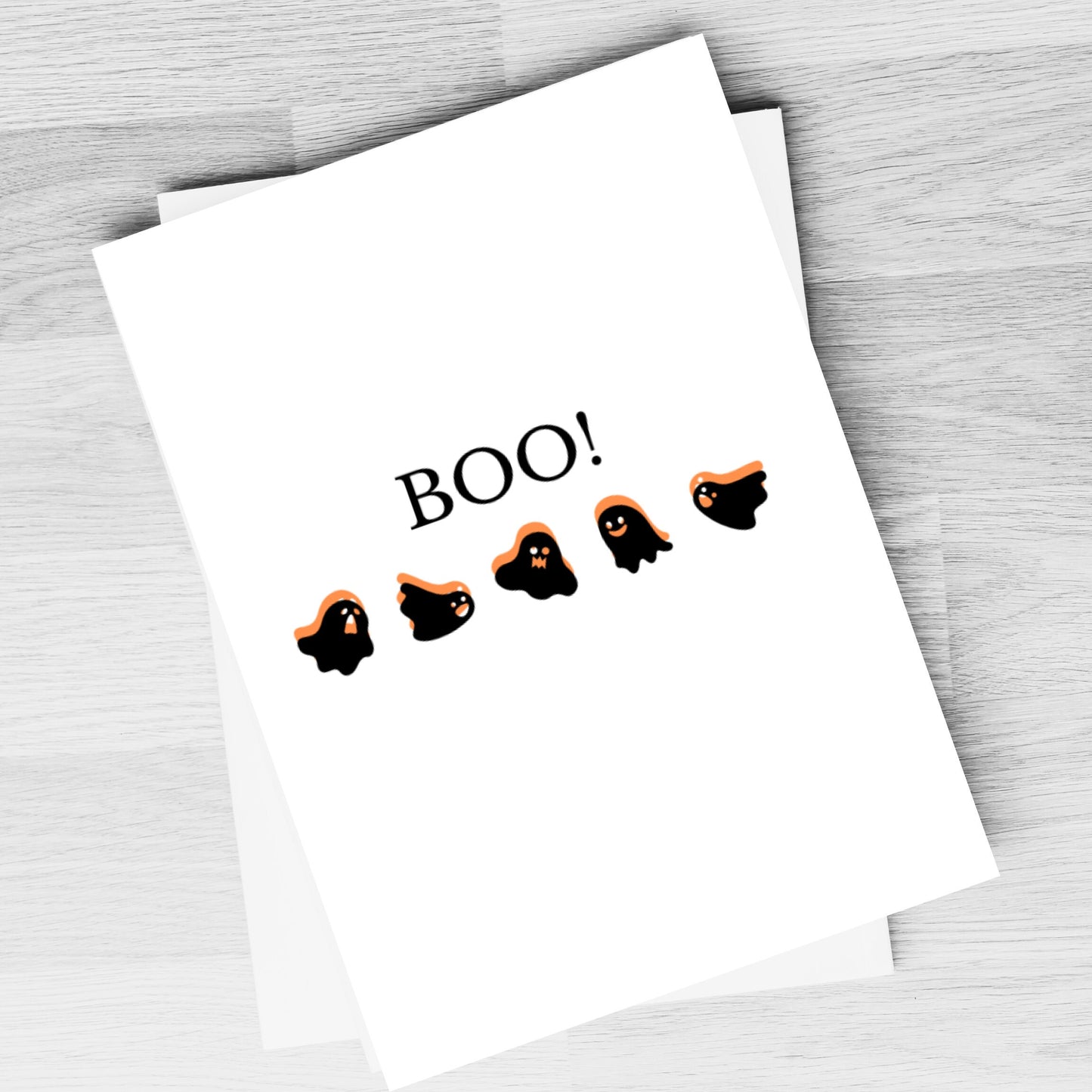 Minimalist Halloween A2 Cards Variety Pack Comes With Envelopes Pack of 6