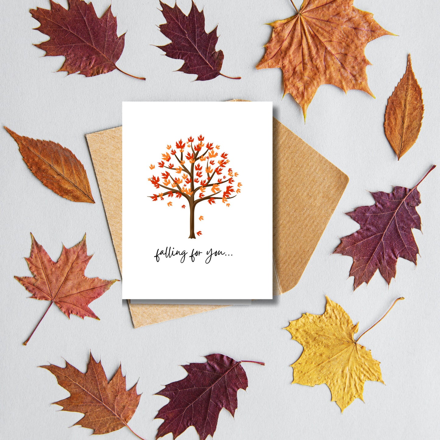 Fall In Love Fall Themed A2 Cards Variety Pack Comes With Envelopes Pack of 6