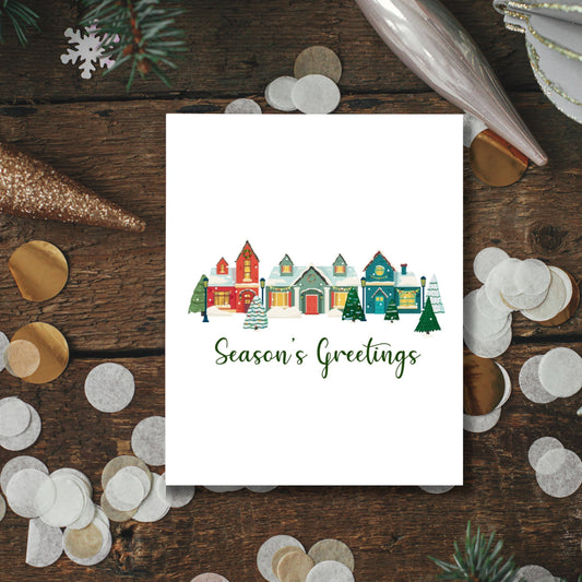 Season's Greetings A2 Card Pack Comes With Envelopes Pack of 10