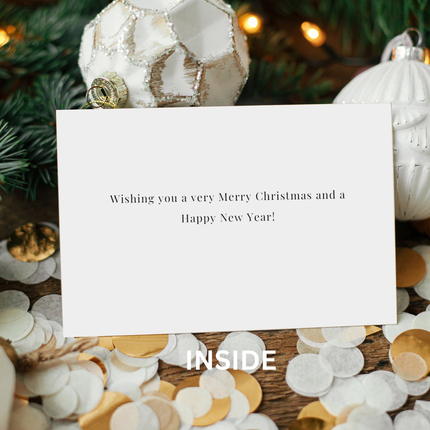 Happy Holidays A2 Card Pack Comes With Envelopes Pack of 10